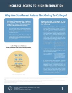 Increase Access to Higher Education – Why Are Southeast Asians Not Going to College?